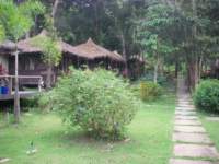 บังกะโลที่อยู่ในสวนของรีสอร์ท